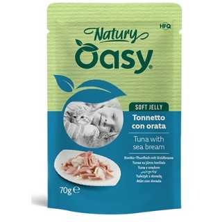 Oasy Cat Natury Soft Jelly Busta - Tonnetto Con Orata 70 Gr.