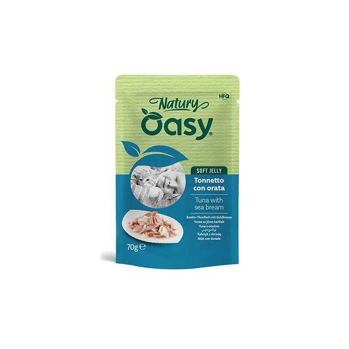 Oasy Cat Natury Soft Jelly Busta - Tonnetto Con Orata 70 Gr.