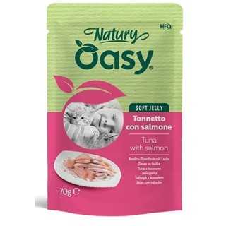 Oasy Cat Natury Soft Jelly Busta - Tonnetto Con Salmone 70 Gr.