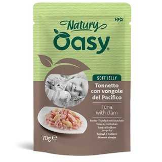 Oasy Cat Natury Soft Jelly Busta - Tonnetto Con Vongole Del Pacifico 70 Gr.