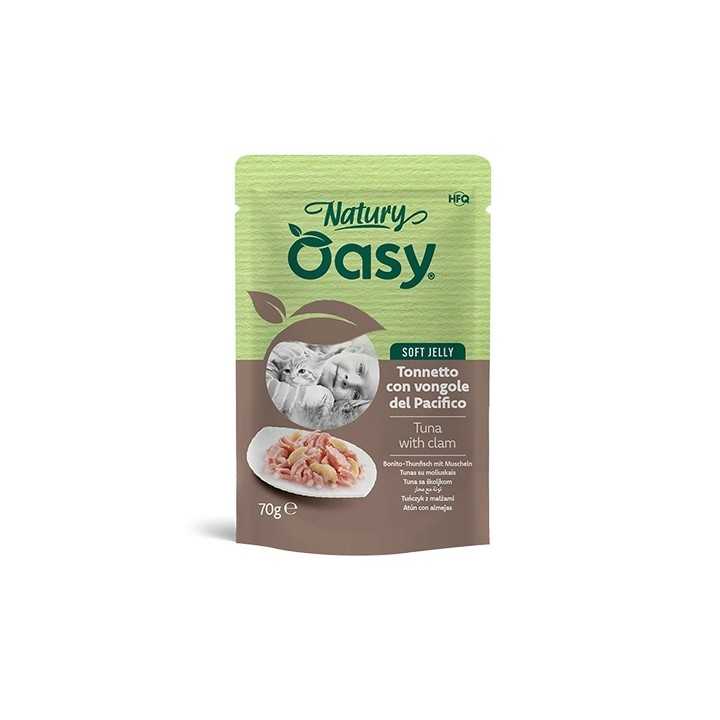 Oasy Cat Natury Soft Jelly Busta - Tonnetto Con Vongole Del Pacifico 70 Gr.