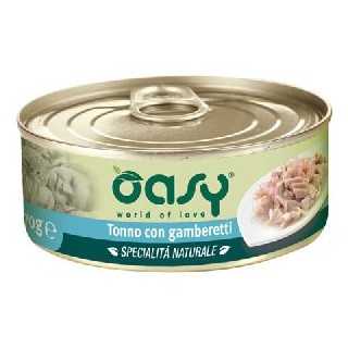 Oasy Cat Specialita' Naturale Tonno Con Gamberetti 150 Gr.