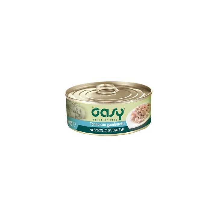 Oasy Cat Specialita' Naturale Tonno Con Gamberetti 150 Gr.