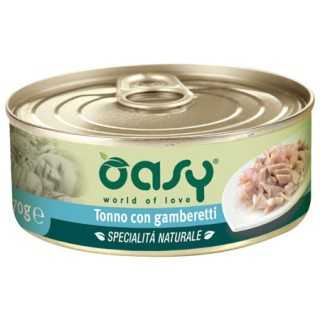 Oasy Cat Specialita' Naturale Tonno Con Gamberetti 70 Gr.