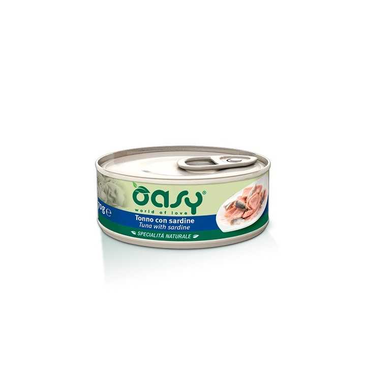 Oasy Cat Specialita' Naturale Tonno Con Sardine 150 Gr.