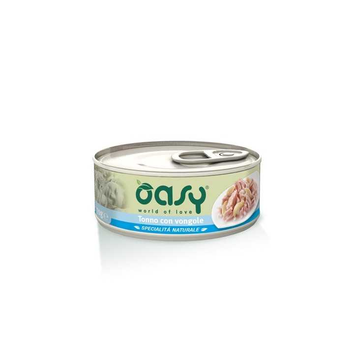 Oasy Cat Specialita' Naturale Tonno Con Vongole 150 Gr.