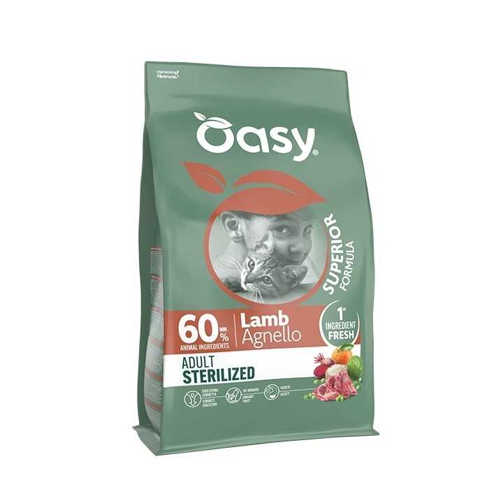 Oasy Cat Superior Adult Sterilized Agnello 1,5 Kg.