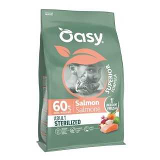 Oasy Cat Superior Adult Sterilized Salmone 6 Kg.