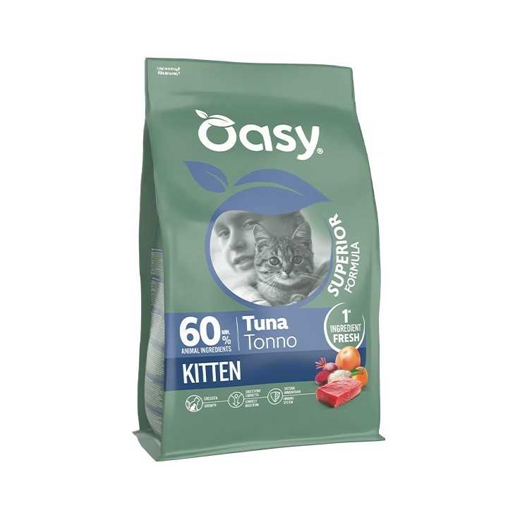 Oasy Cat Superior Kitten Tonno 1,5 Kg.
