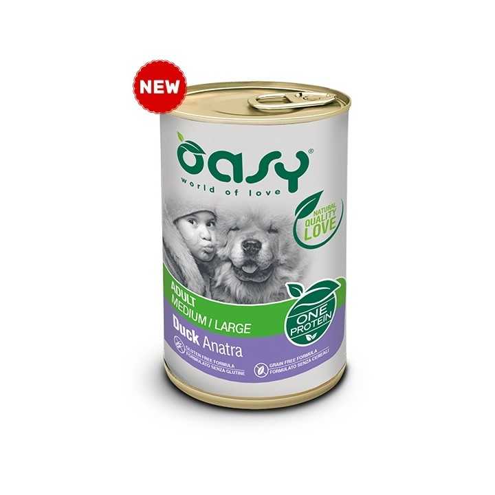 Oasy Dog Adult All Breeds Pate' Anatra 400 Gr.