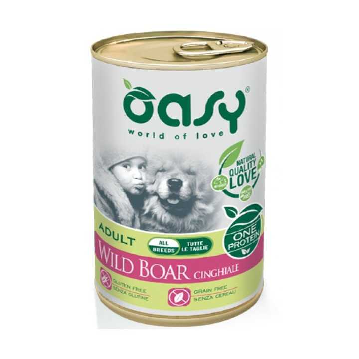 Oasy Dog Adult All Breeds Pate' Cinghiale 400 Gr.