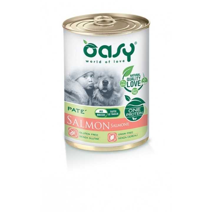 Oasy Dog Adult All Breeds Pate' Salmone 400 Gr.