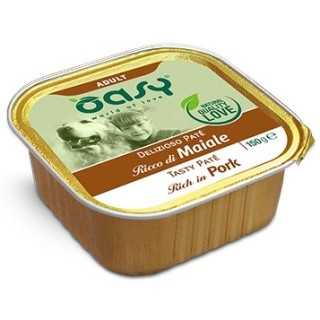 Oasy Dog Adult Delizioso Pate' Ricco Di Maiale 150 Gr.