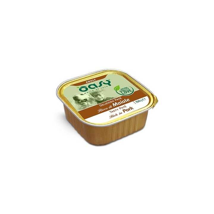 Oasy Dog Adult Delizioso Pate' Ricco Di Maiale 150 Gr.