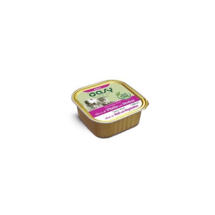 Oasy Dog Adult Delizioso Pate' Ricco Di Vitello Con Verdure 150 Gr.