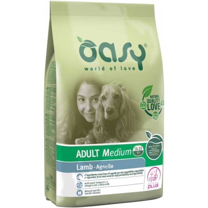 Oasy Dog Adult Medium Agnello 3 Kg.