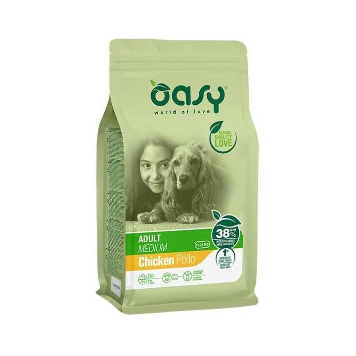 Oasy Dog Adult Medium Pollo 3 Kg.