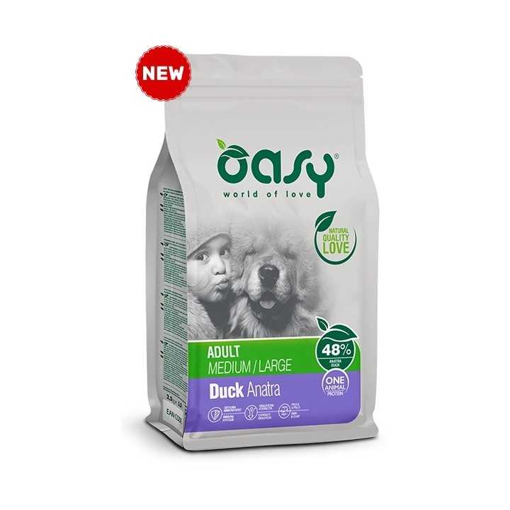 Oasy Dog Adult Medium/Large Anatra 2,5 Kg.