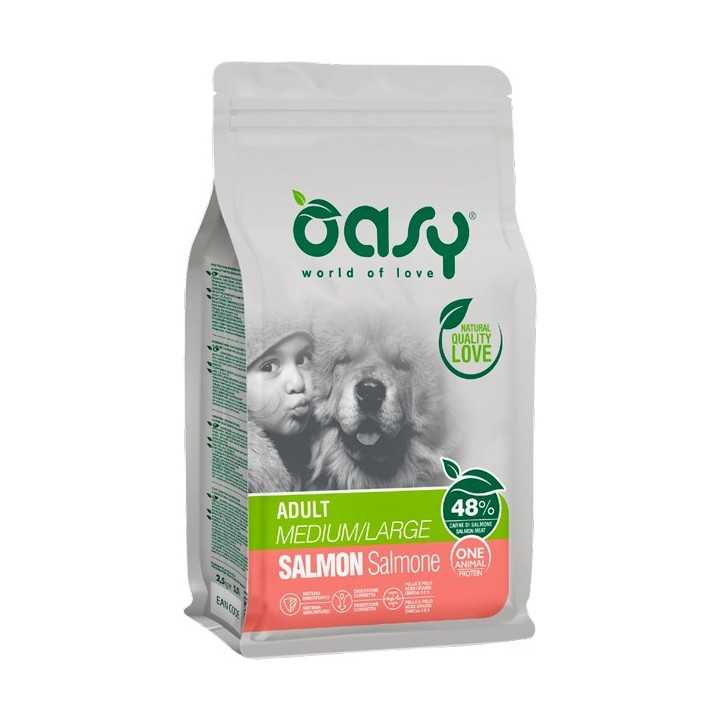 Oasy Dog Adult Medium/Large Salmone 12 Kg.