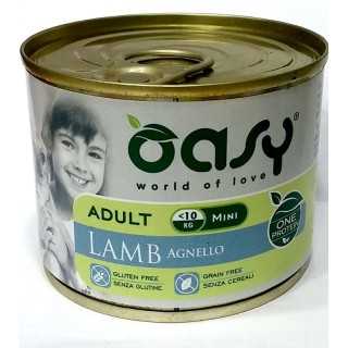 Oasy Dog Adult Mini Pate' Agnello 200 Gr.