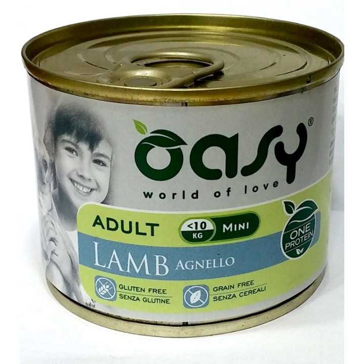 Oasy Dog Adult Mini Pate' Agnello 200 Gr.