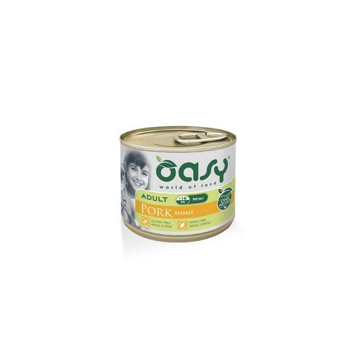 Oasy Dog Adult Mini Pate' Maiale 200 Gr.