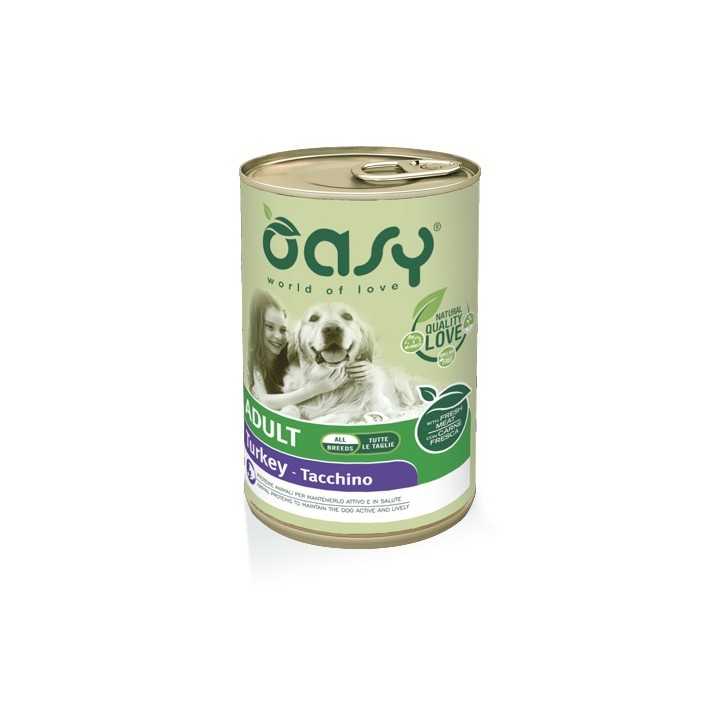 Oasy Dog Adult Pate' Tacchino 400 Gr.
