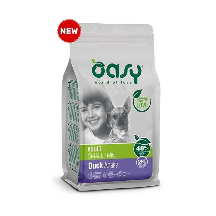 Oasy Dog Adult Small/Mini Anatra 2,5 Kg.
