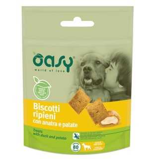 Oasy Dog Biscotti Ripieni Con Anatra E Patate 80 Gr.