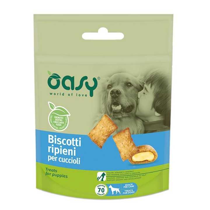Oasy Dog Biscotti Ripieni Per Cuccioli 70 Gr.