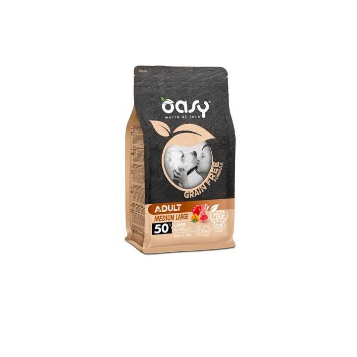 Oasy Dog Grain Free Adult Medium/Large Agnello 12 Kg.
