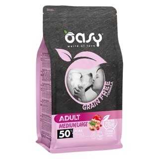 Oasy Dog Grain Free Adult Medium/Large Maiale 2,5 Kg.