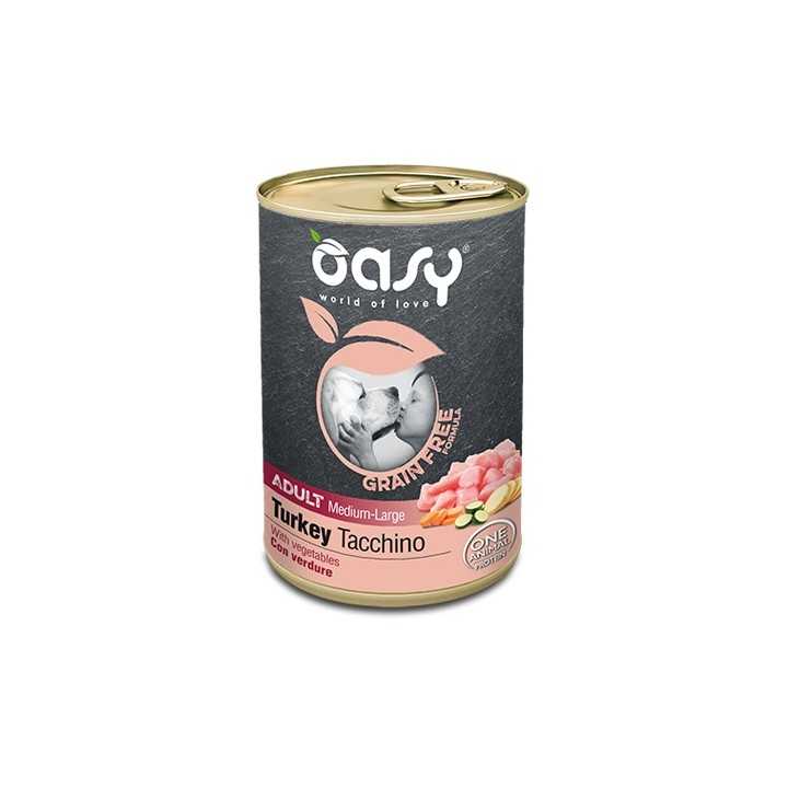 Oasy Dog Grain Free Adult Medium/Large Tacchino 400 Gr.