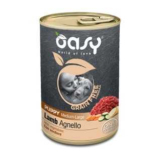 Oasy Dog Grain Free Puppy Medium/Maxi Agnello 400 Gr.
