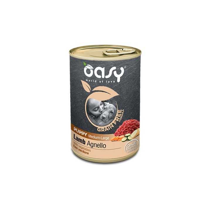 Oasy Dog Grain Free Puppy Medium/Maxi Agnello 400 Gr.