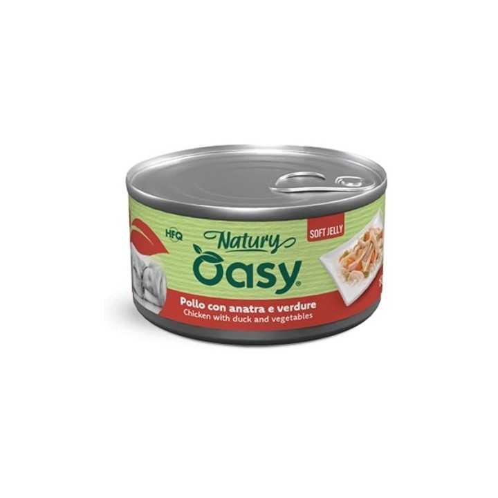 Oasy Dog Natury Soft Jelly - Pollo Con Anatra & Verdure 150 Gr.