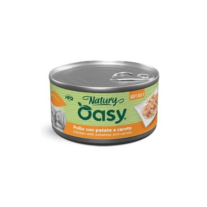 Oasy Dog Natury Soft Jelly - Pollo Con Patate & Carote 150 Gr.