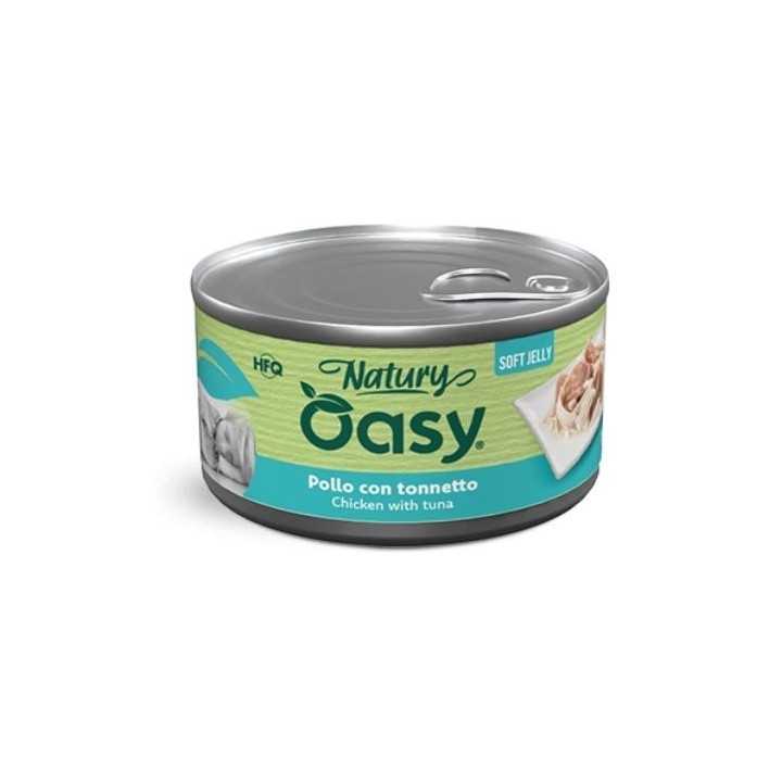 Oasy Dog Natury Soft Jelly - Pollo Con Tonnetto 150 Gr.