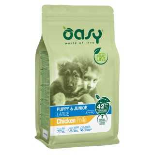 Oasy Dog Puppy & Junior Large Pollo 12 Kg.