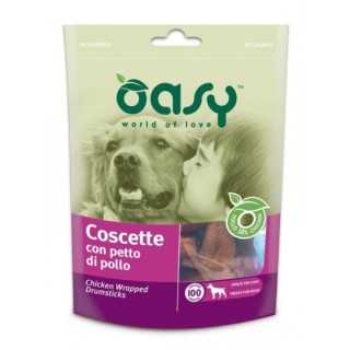 Oasy Dog Snack Coscette Con Petto Di Pollo 100 Gr.
