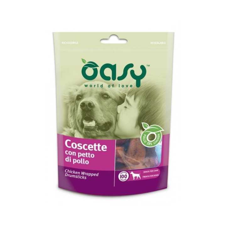 Oasy Dog Snack Coscette Con Petto Di Pollo 100 Gr.