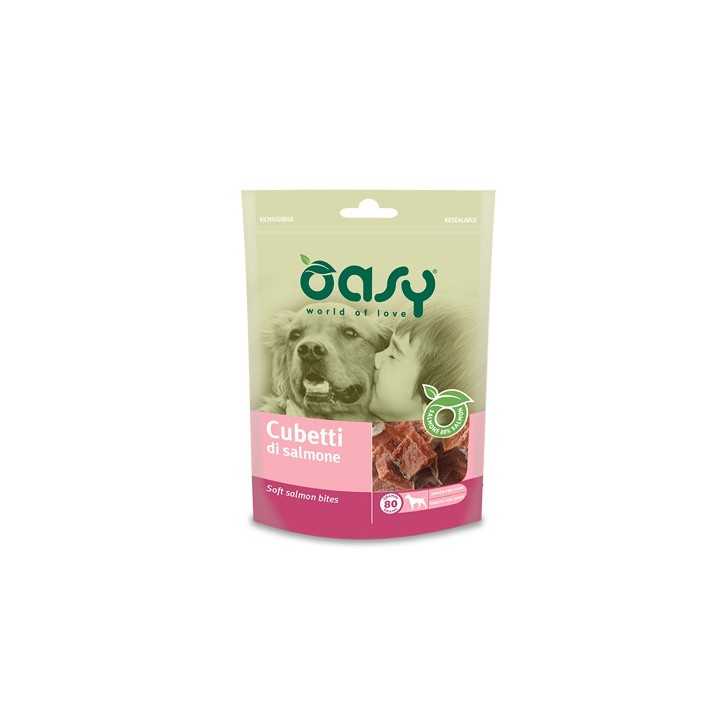 Oasy Dog Snack Cubetti Di Salmone 80 Gr.