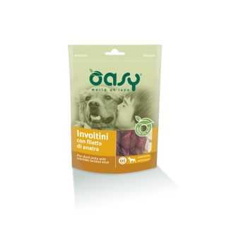 Oasy Dog Snack Involtini Con Filetti Di Anatra 100 Gr.