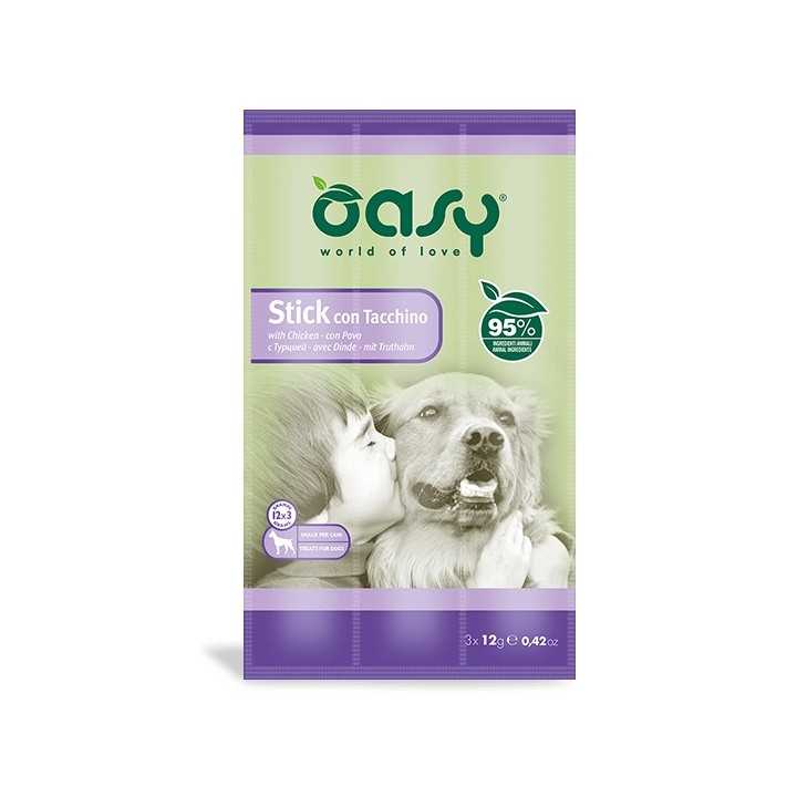 Oasy Dog Stick Con Tacchino 3 X 12 Gr.
