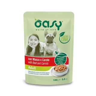 Oasy Dog Straccetti In Salsa Adult Manzo & Carote 100 Gr.