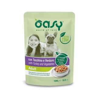 Oasy Dog Straccetti In Salsa Adult Tacchino & Verdure 100 Gr.