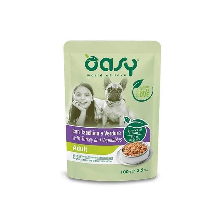 Oasy Dog Straccetti In Salsa Adult Tacchino & Verdure 100 Gr.