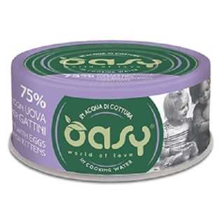 Oasy More Love Acqua Di Cottura Pollo Con Uova Per Gattini 70 Gr.