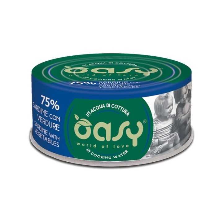 Oasy More Love Acqua Di Cottura Sardine Con Verdure 70 Gr.