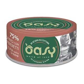 Oasy More Love Acqua Di Cottura Tonno Con Gamberetti 70 Gr.